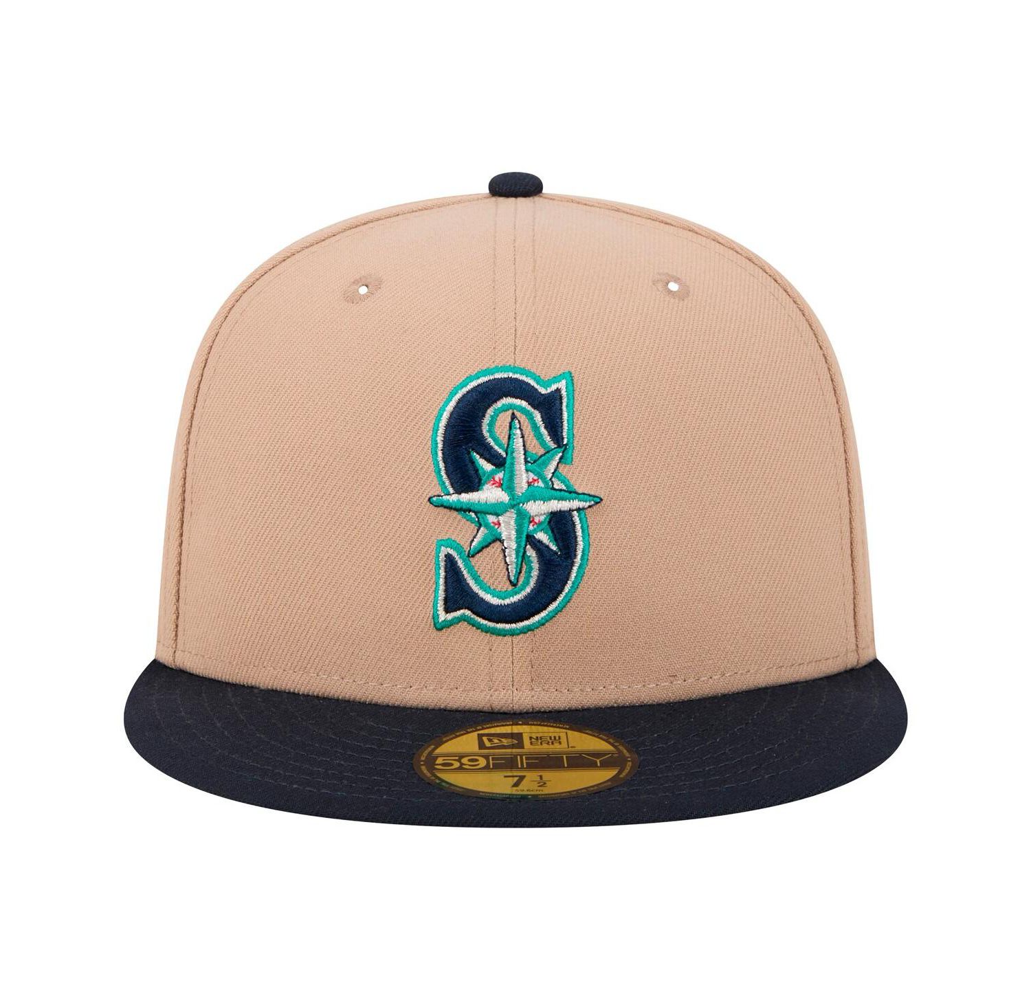 Men's Khaki Seattle Mariners 59FIFTY Fitted Hat
