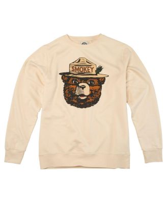 American Needle Mens Cream Smokey Bear Sunday Fleece Pullover Sweatshirt 13390₽