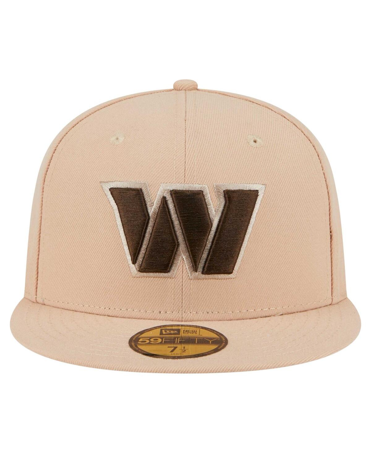 New Era Men's Tan Washington Commanders Candied Pecan 59FIFTY Fitted Hat