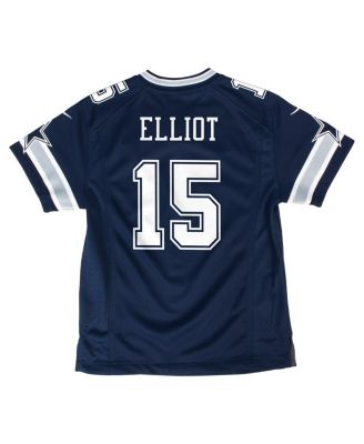 Big Boys and Girls Ezekiel Elliott Navy Dallas Cowboys Game Jersey