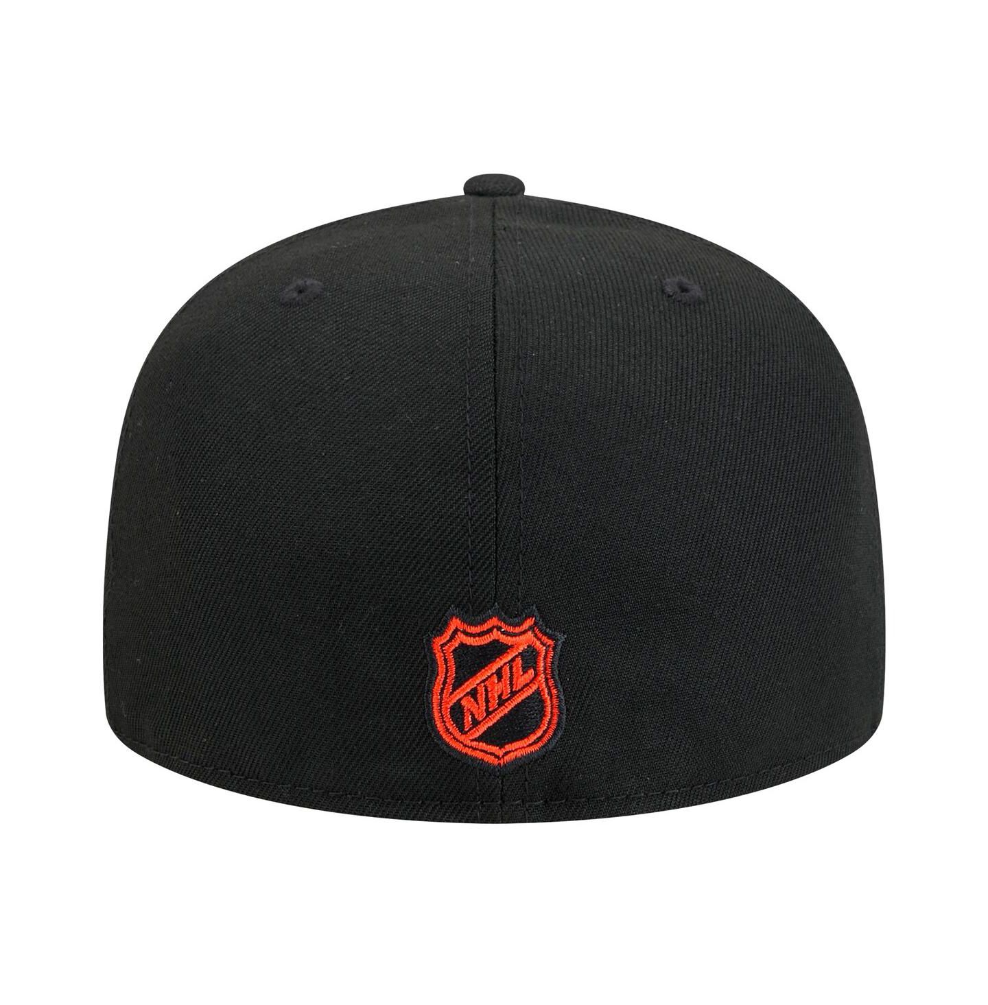 Мужская кепка New Era Black Philadelphia Flyers Core 59FIFTY Fitted Hat — фото 4