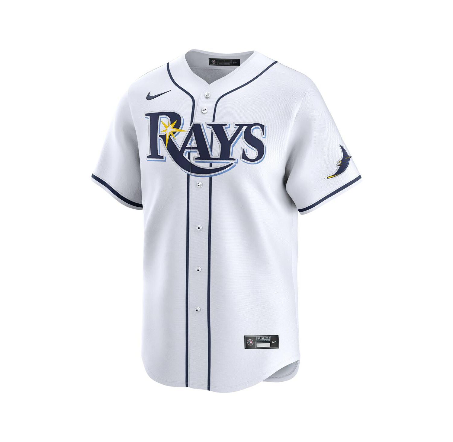 Big Boys and Girls Junior Caminero White Tampa Bay Rays Home Limited Player Jersey