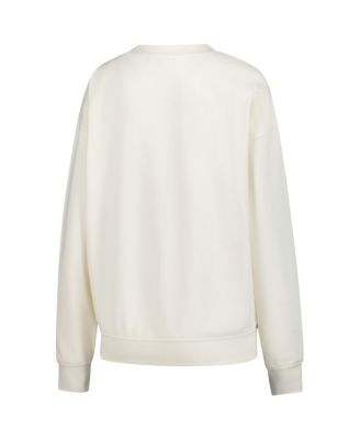 Women's Cream Chicago Cubs Cooperstown Collection Laurel Pullover Sweatshirt