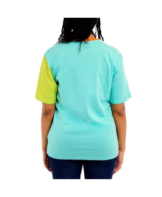 Loungefly Mens and Womens BlueGreen Scooby-Doo Munchies Color Block T-Shirt 6690₽