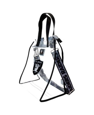 Las Vegas Raiders Clear Convertible Backpack Tote Bag