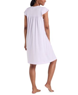 Women's Embroidered Short-Sleeve Nightgown
