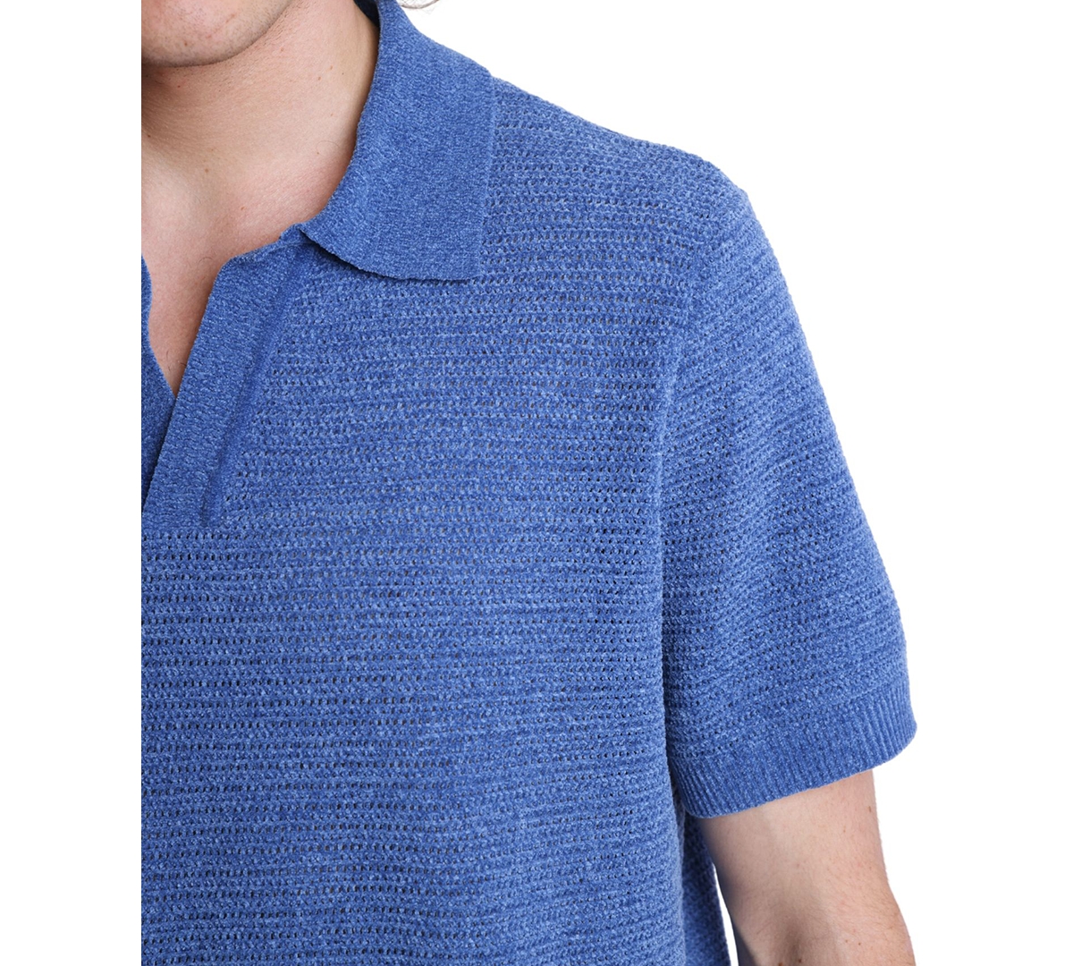 PAISLEY & GRAY MEN'S JOHNNY COLLAR POLO SHIRT 