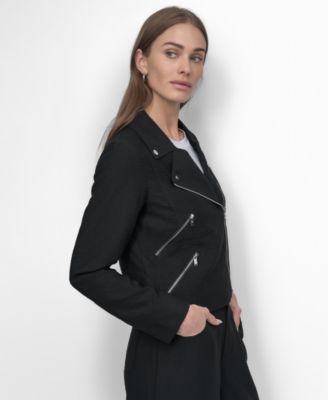 Women's Zipper Detailed Crinkle Jacket