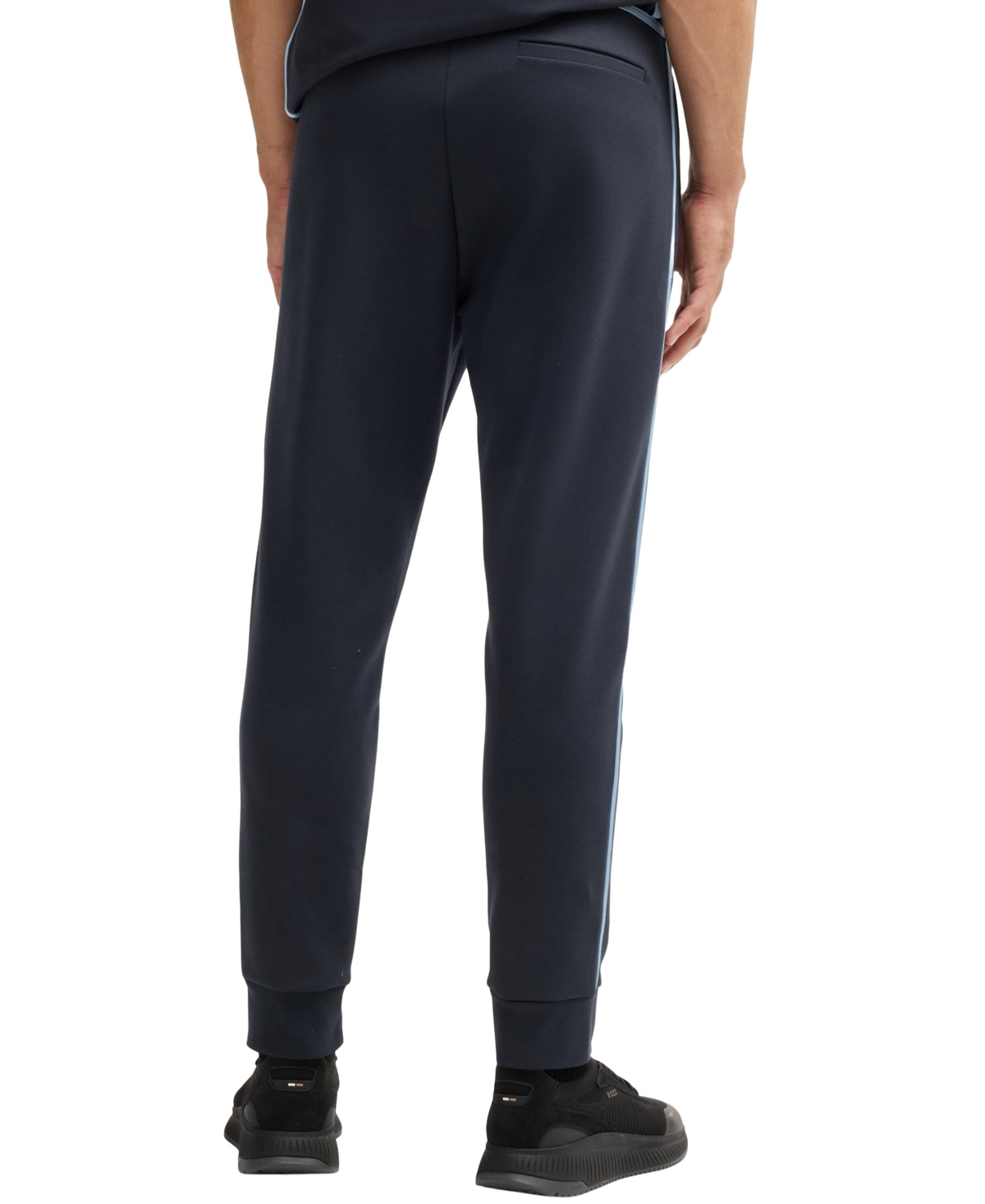 Hugo Boss Boss By  Men's Tape Logo Tracksuit Bottoms In Dark Blue
