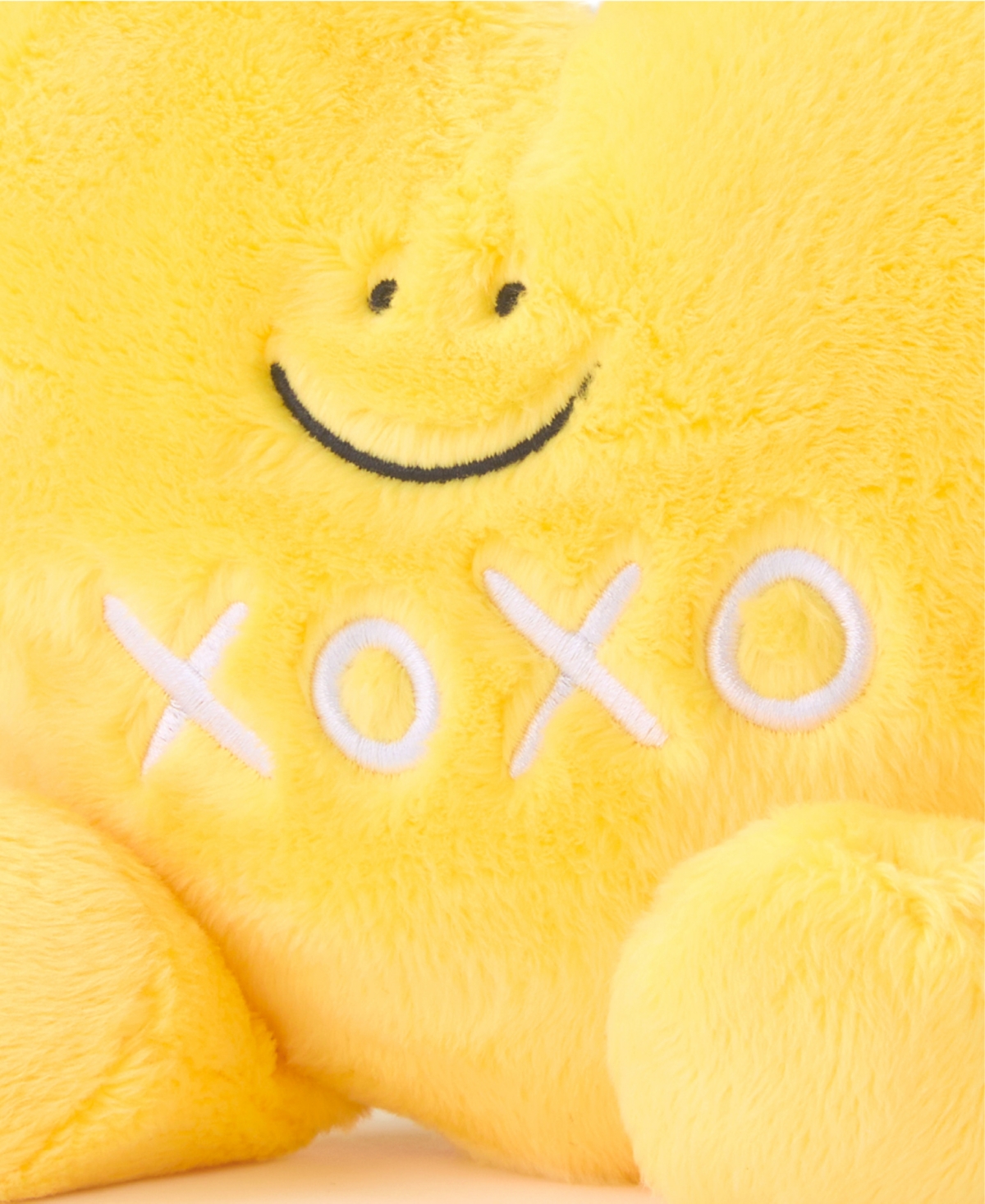 Geoffrey's Toy Box Buddies Conversation Hearts Plush Toy Set In Light,pastel Yellow
