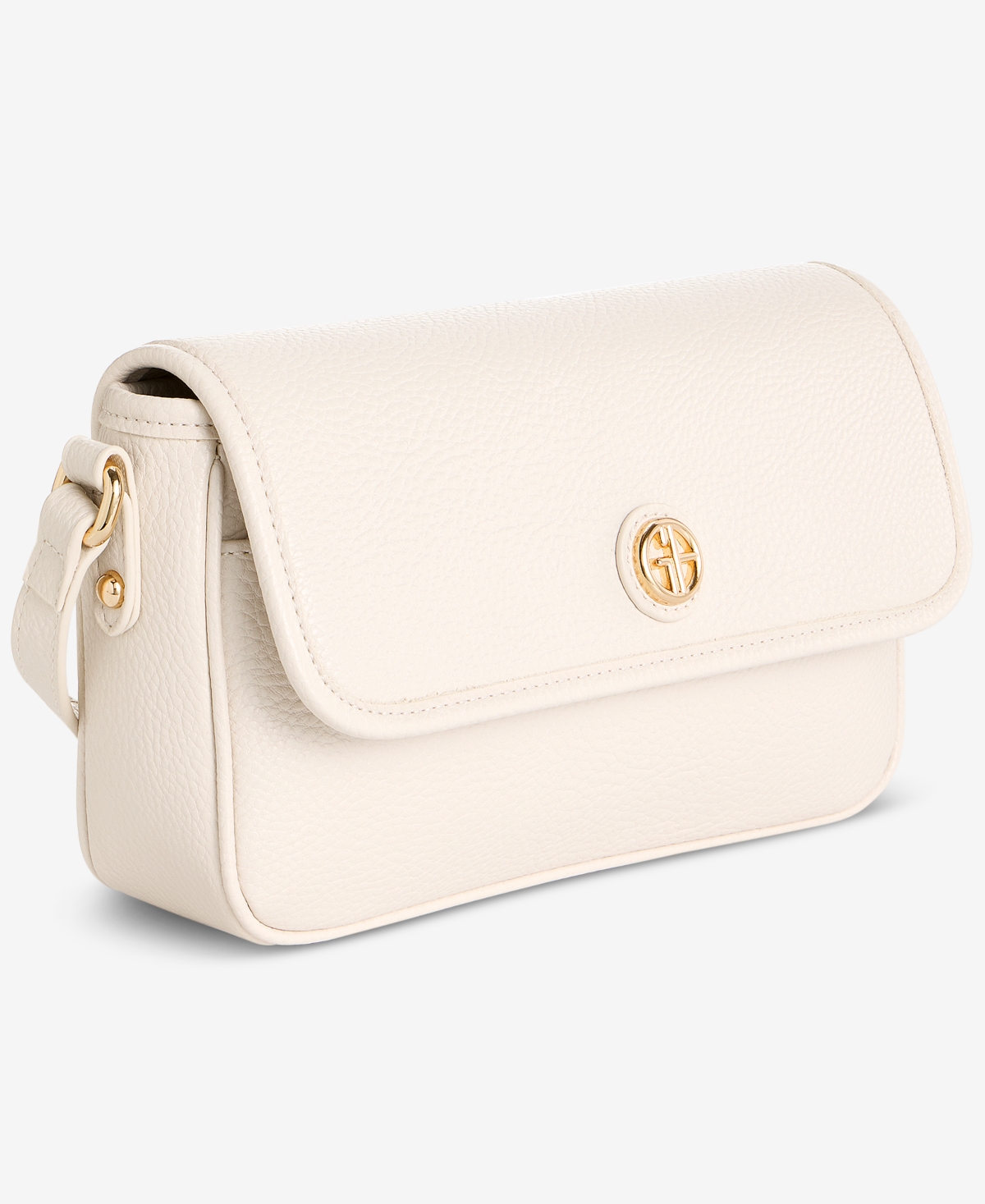 Macy's Pebble East West Small Flap Crossbody, Exclusively At  In White