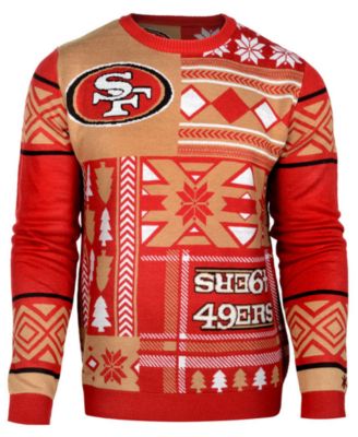 Forever Collectibles - Men's San Francisco 49ers Patches Christmas Sweater
