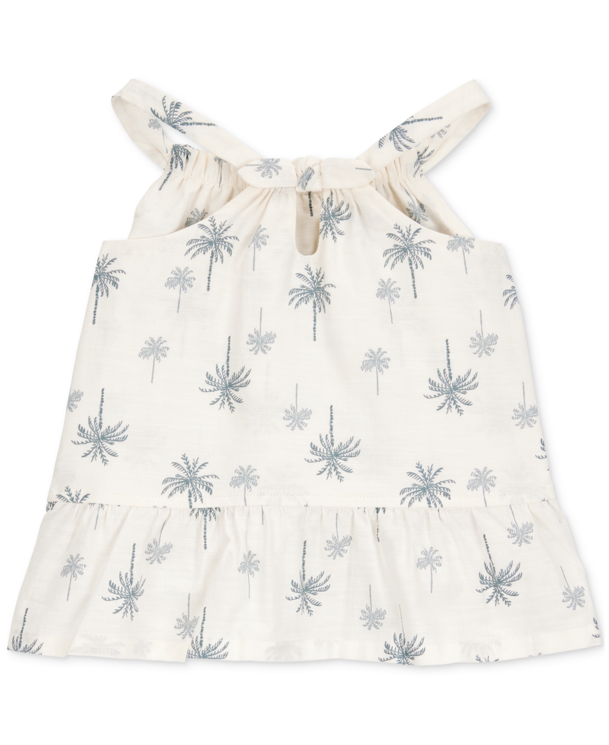 Shop Carter's Toddler Girls Cotton Palm Tree Floral Top & Shorts, 2-piece Set In Ivory