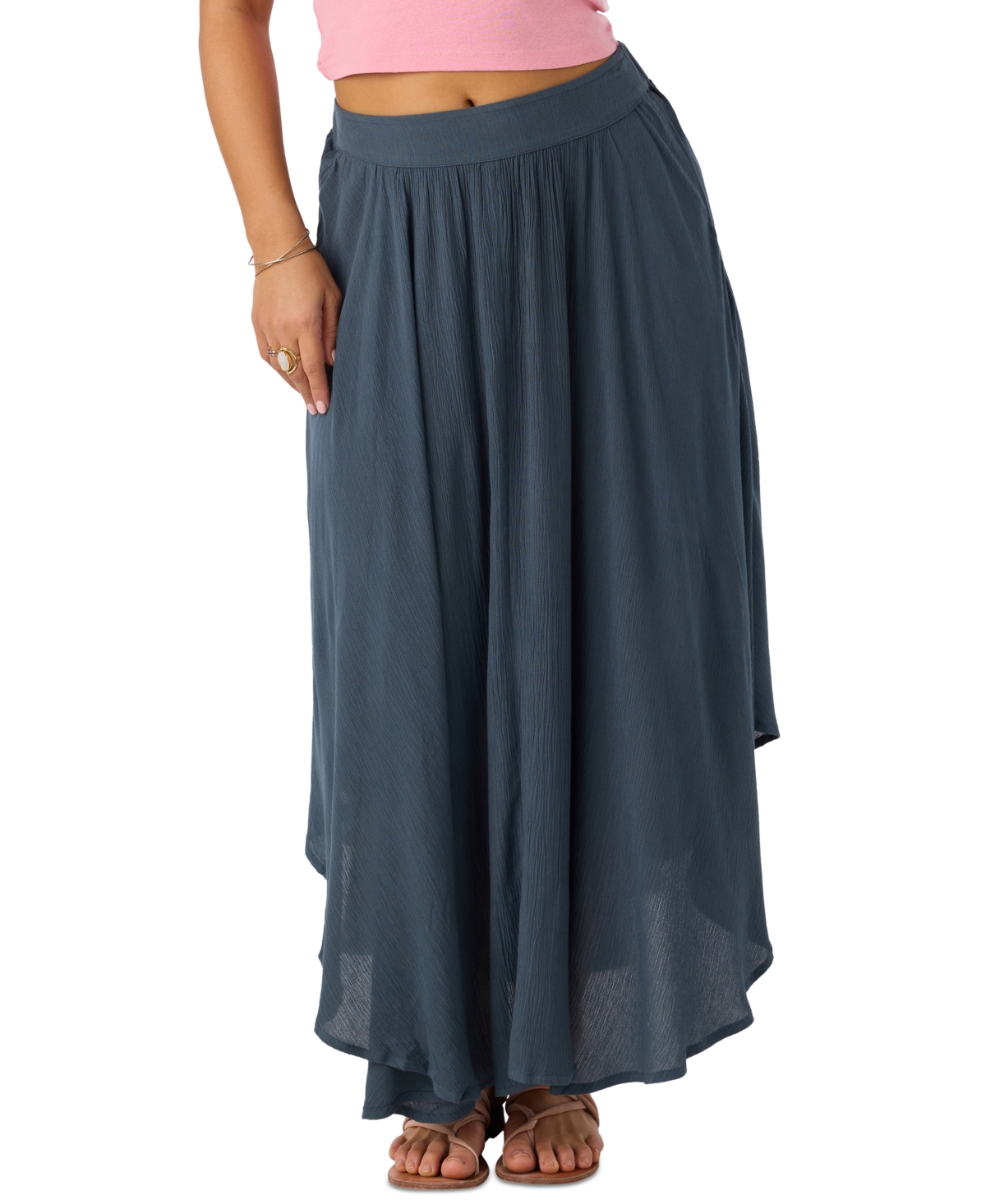 Juniors' Marnie Pull-On Maxi Skirt - Tapioca