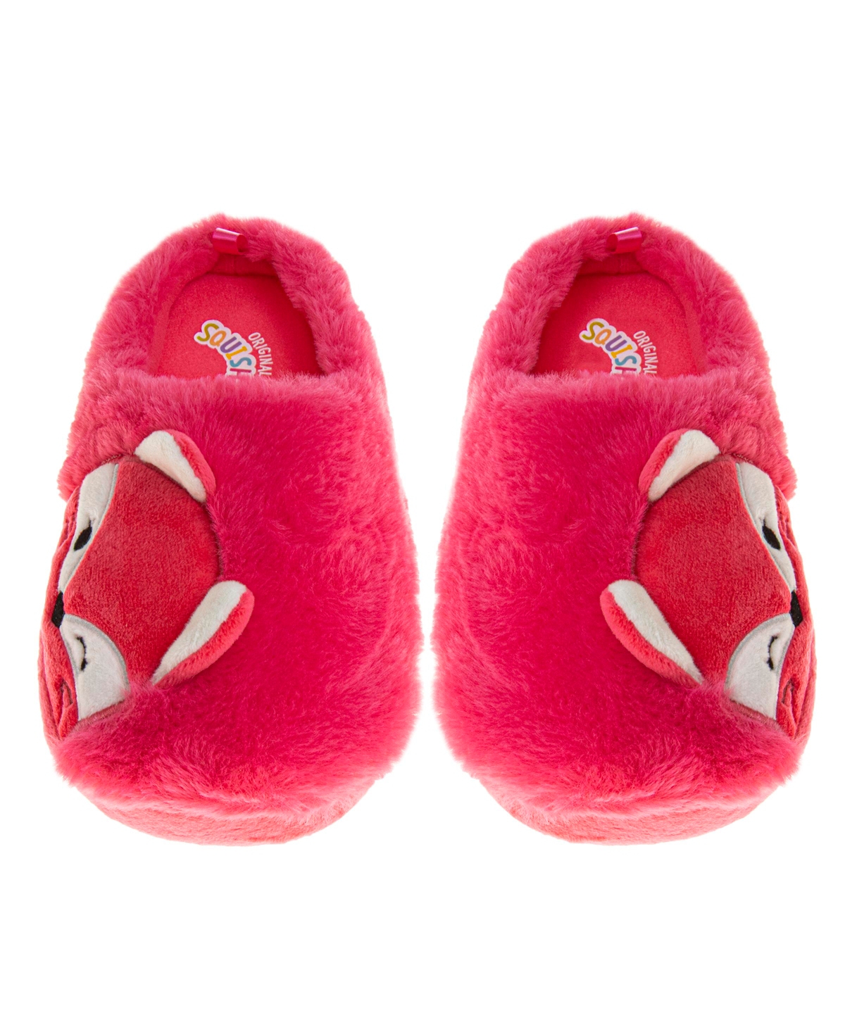 Squishmallows Little And Big Girls Fifi The Fox House Slippers In Pink