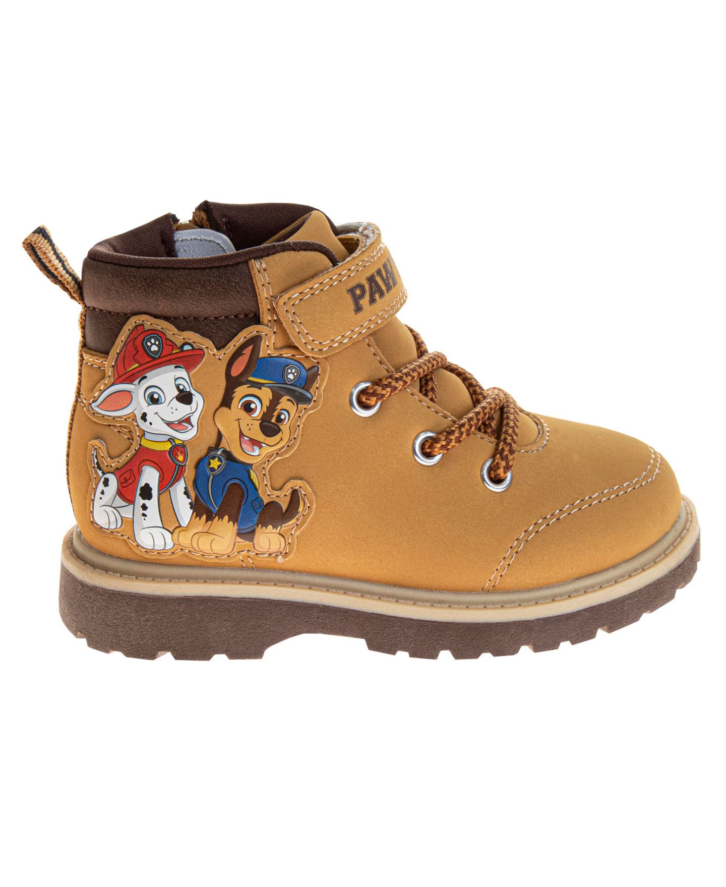 Детские повседневные ботинки Nickelodeon Paw Patrol для мальчиков 7-12 лет на липучках, цвет: Рыжевато-коричневый — фото 2