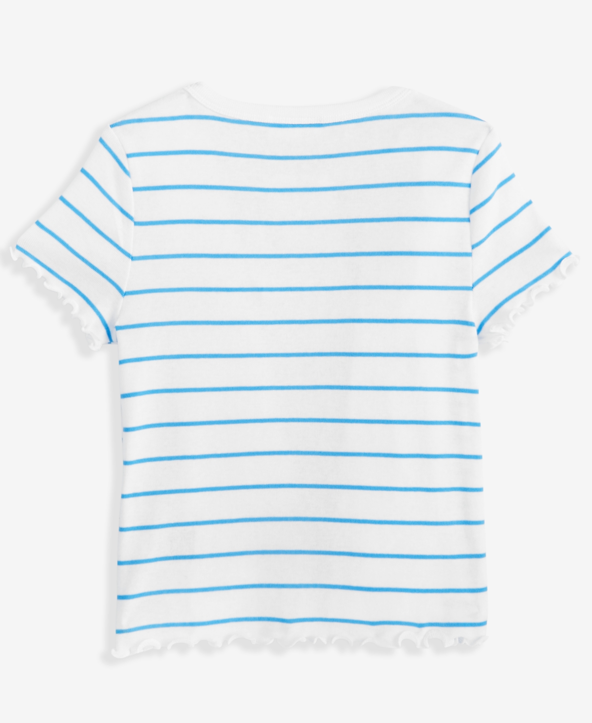 Epic Threads Girls Cherry Stripe Rhinestone Baby Tee, Exclusively At Macy's In Blue Parad