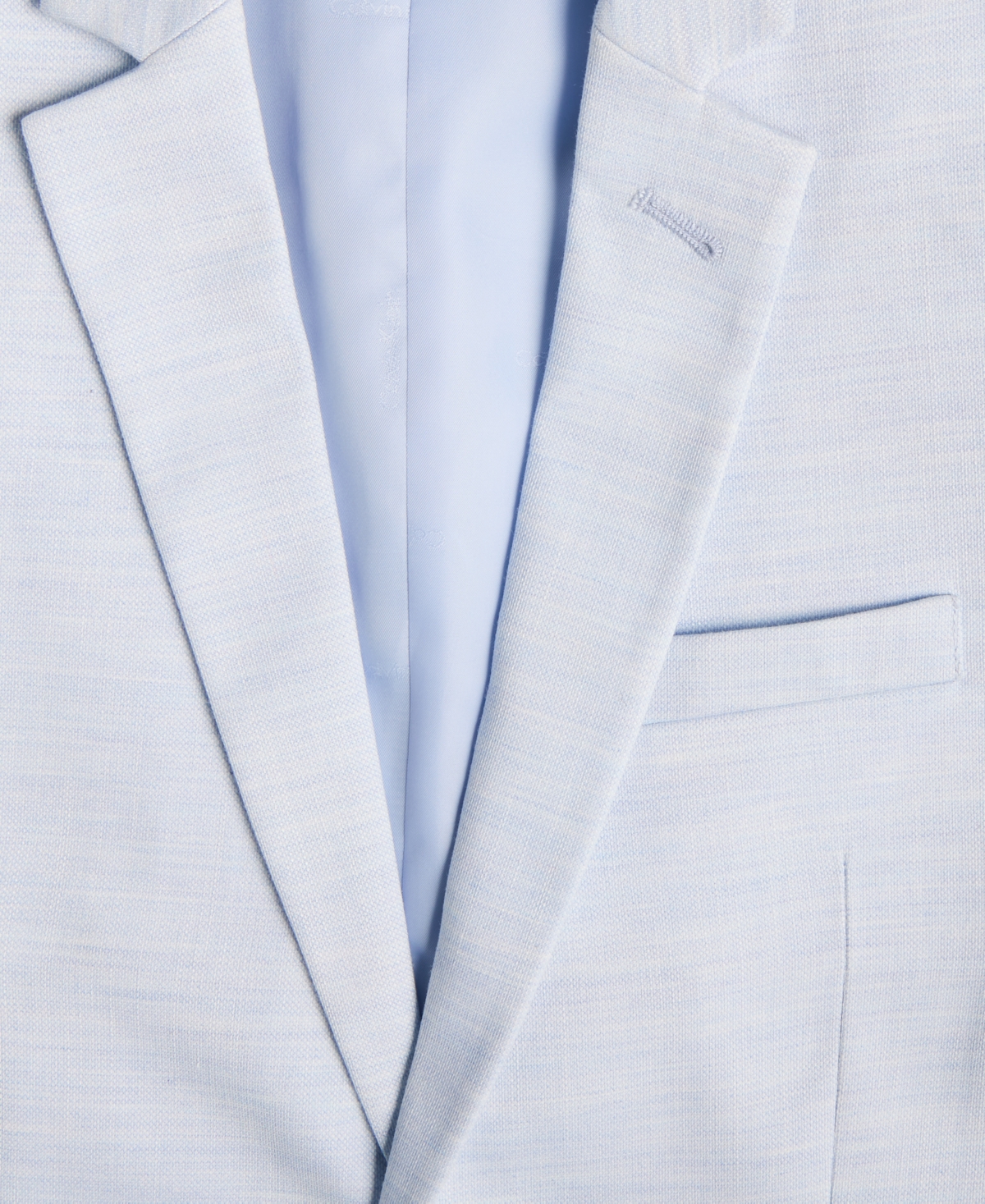 Calvin Klein Big Boys Stretch Ocean Sharkskin Jacket In Light Blue