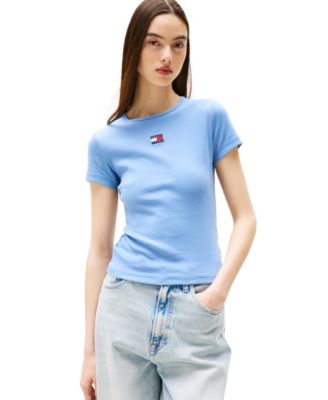 Tommy Jeans - Women's Badge Logo Ribbed T-Shirt