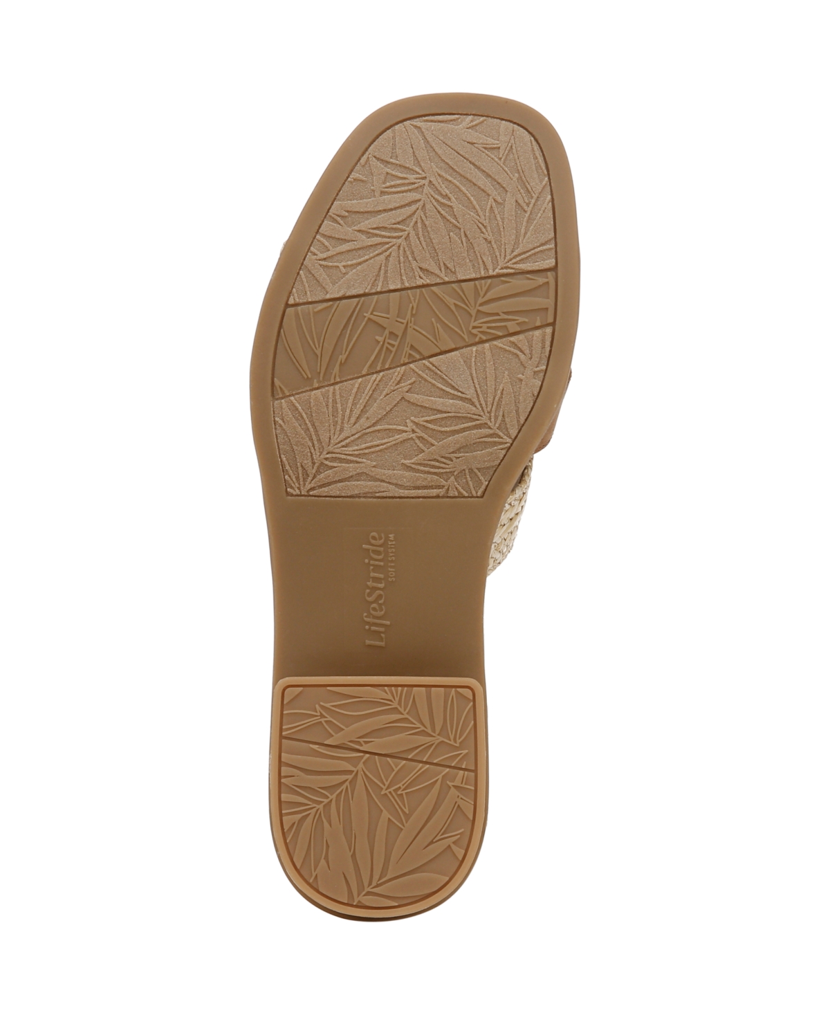 LIFESTRIDE WOMEN'S ROYALTY BIT SQUARE OPEN TOE SLIDE SANDALS 