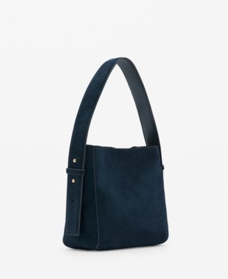 Mango Women's Medium Sized Split Leather Bag - Macy's