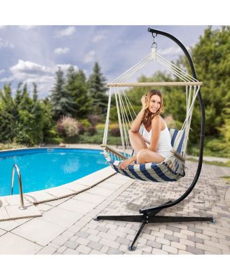 Swivel Hammock Stand Chair Frame - Adjustable and Portable for Tree, Lounger, Air Porch, Patio and more (Holds 330lbs)