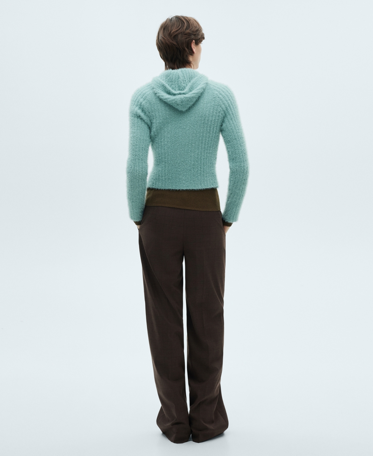 Mango Pull-over Capuche Toucher Doux Turquoise - Femme - Xs -  In Turquoise