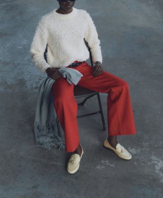 Women's Round Neck Boucle Sweater