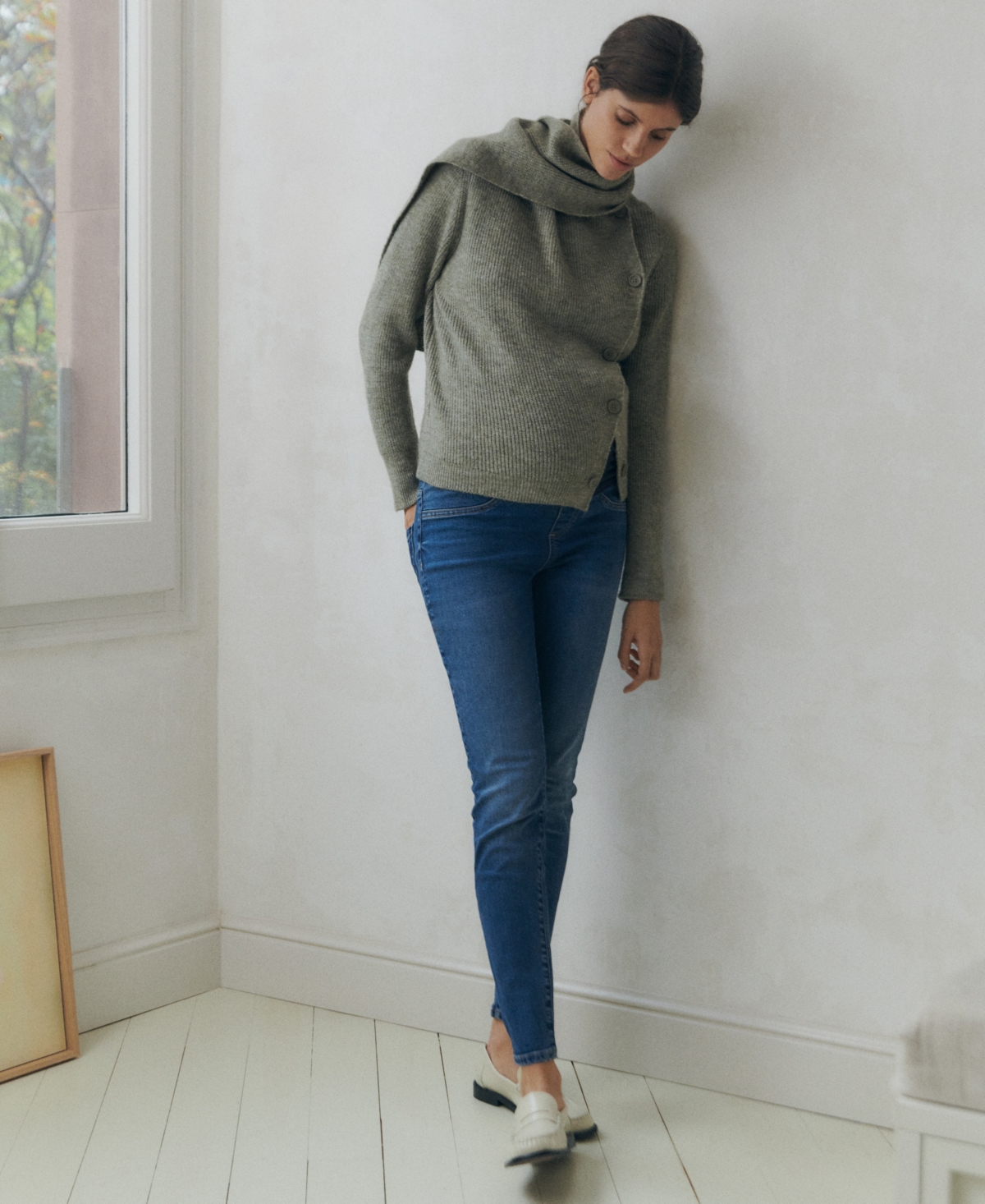Mango Maternity Skinny Jeans Dark Blue In Dark Blue