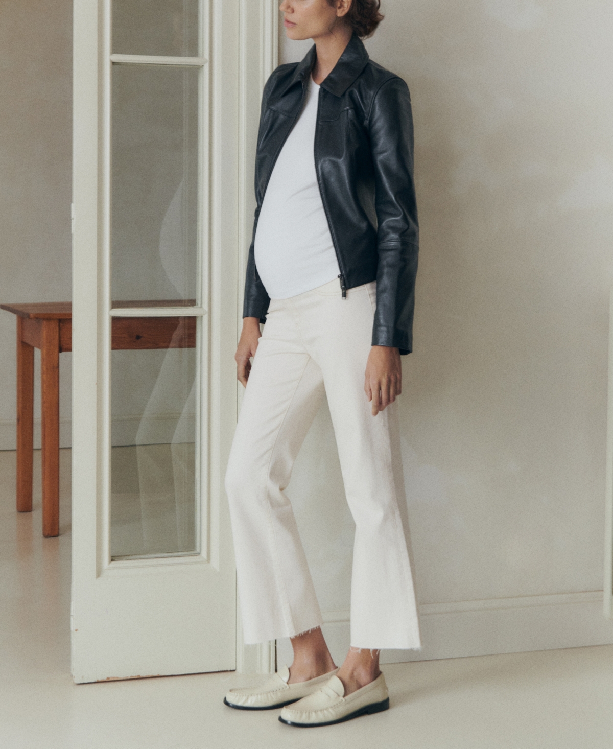 Shop Mango Women's Maternity Flared Jeans In Off White