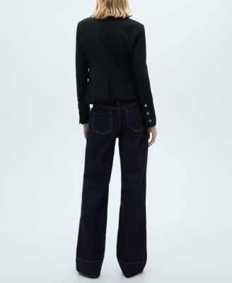 Women's Wide Leg Mid-Rise Jeans