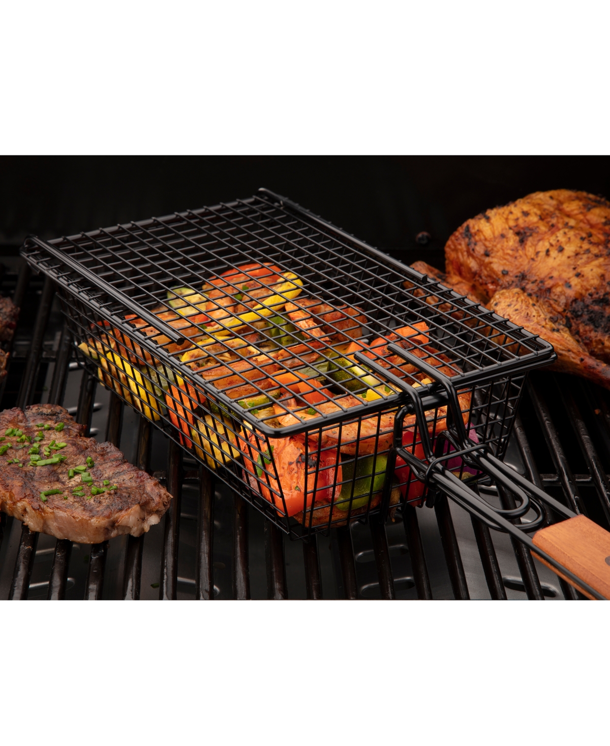 Cuisinart Nonstick Stainless Steel Grilling Basket In No Color