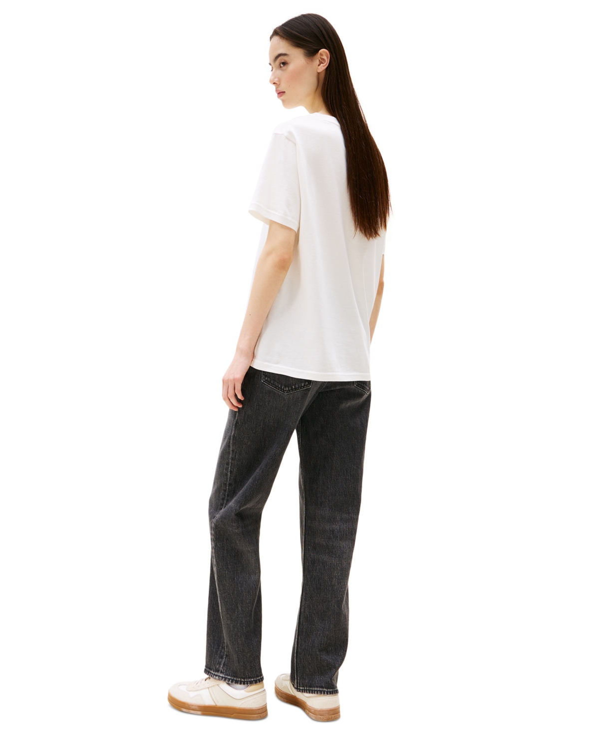Tommy Jeans Women's Cotton Relaxed Varsity T-shirt In Ecru