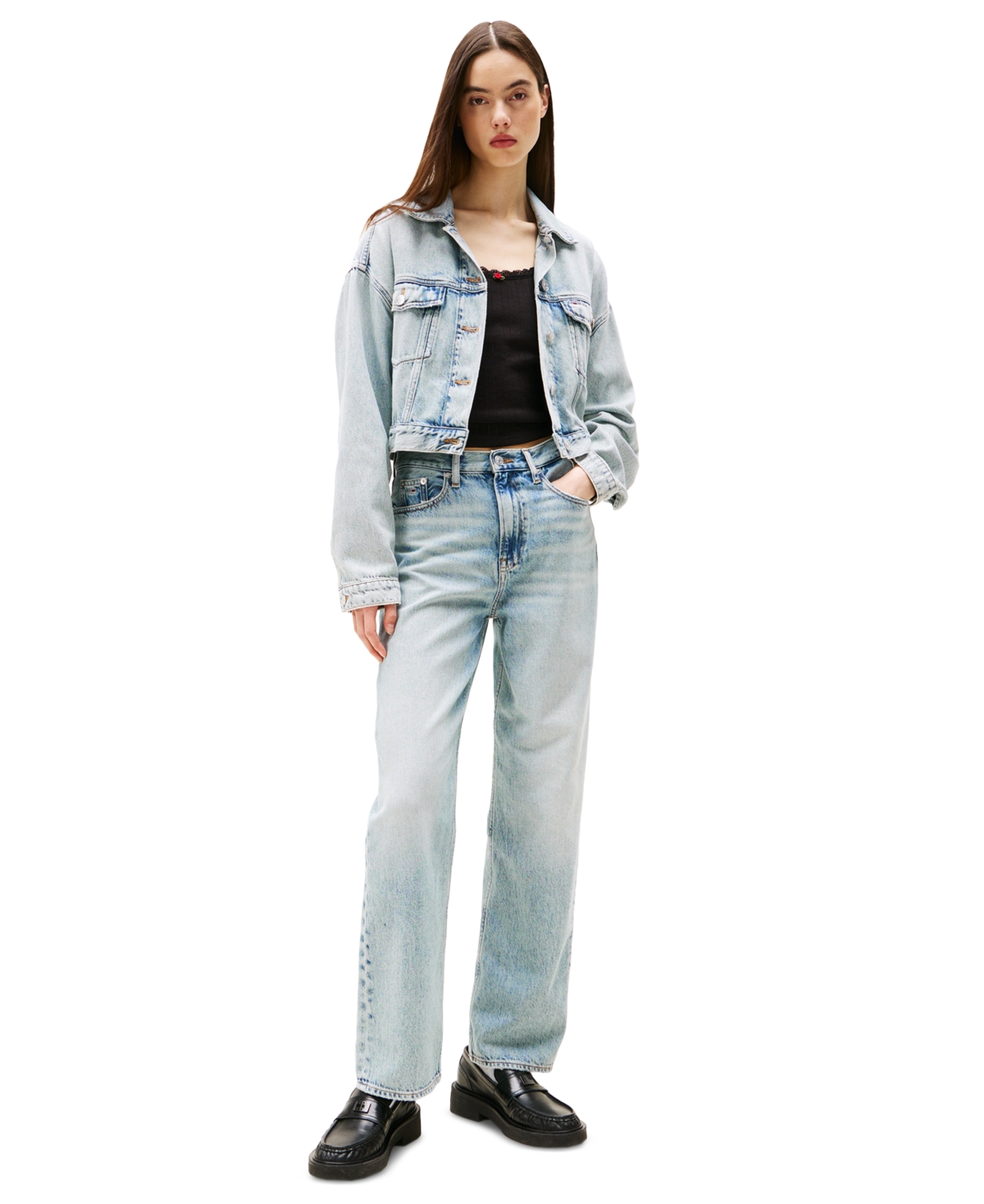 Women's Layla High-Rise Slim Straight Jeans - Denim Light