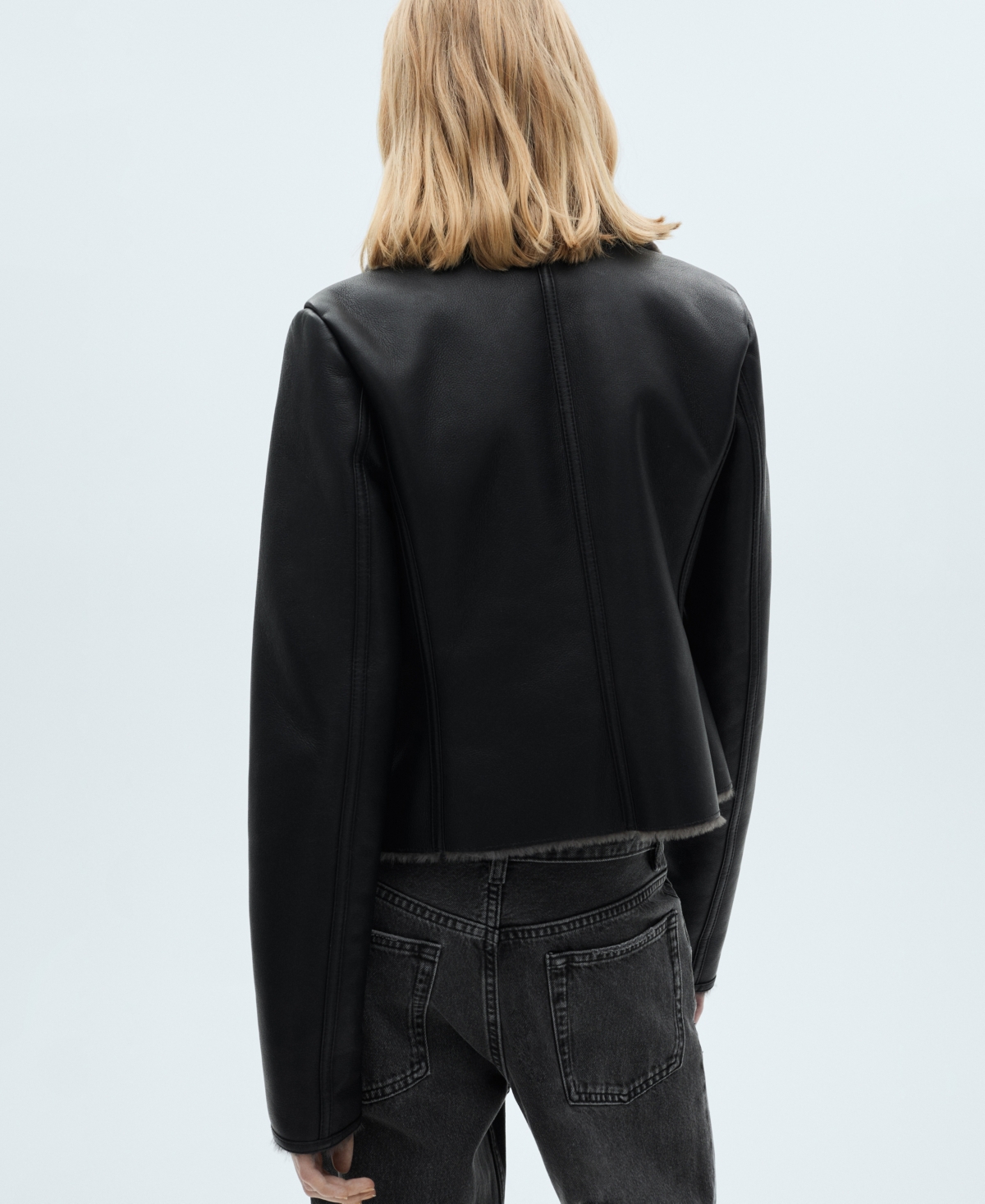MANGO WOMEN'S SHEARLING-EFFECT LINING JACKET 