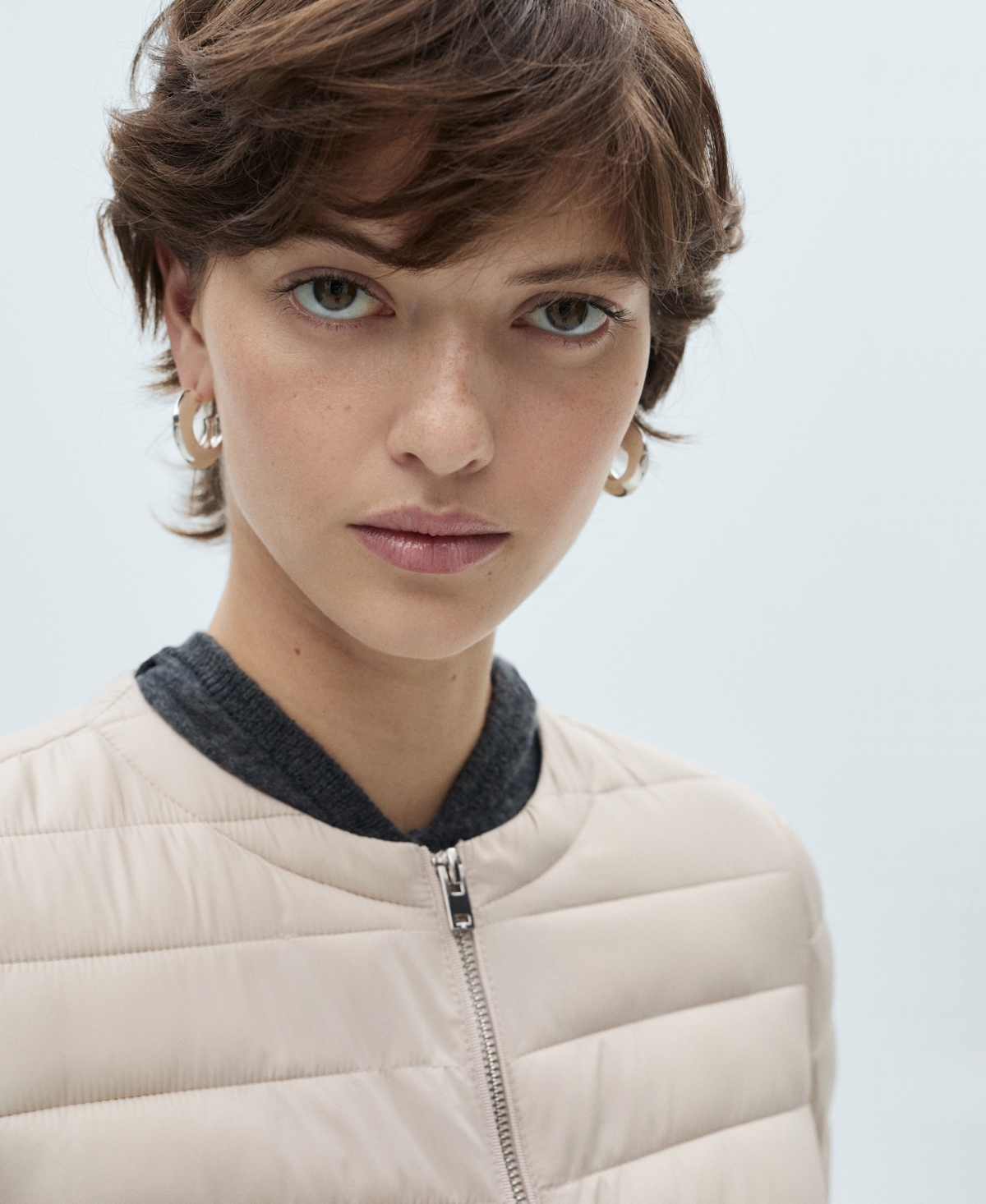 MANGO WOMEN'S POCKET QUILTED JACKET