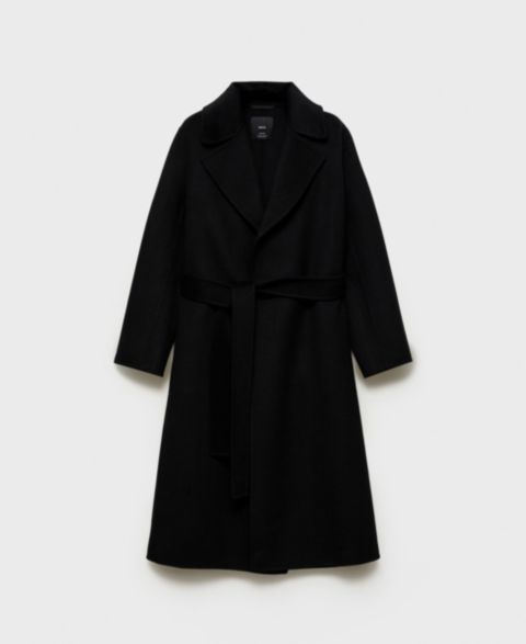 Женские куртки MANGO Belt Handmade Coat