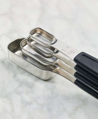 SureGrip Magnetic Stainless Steel Measuring Spoon Set