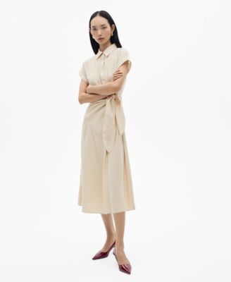 Women's Knot Detail Shirt Dress