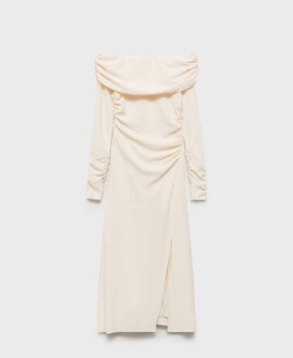 Women's Off-The-Shoulder Draped Dress
