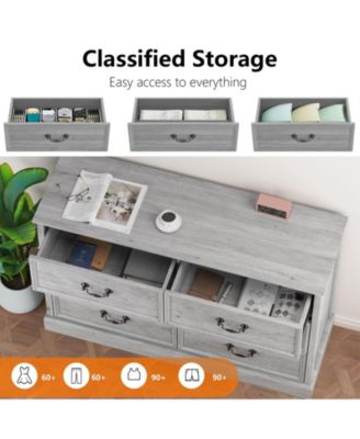 Dresser for Bedroom with 6 Drawers