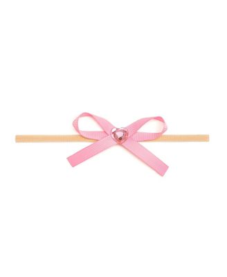 Baby Girl's Dainty Heart Bow Valentine's Day Baby Headband