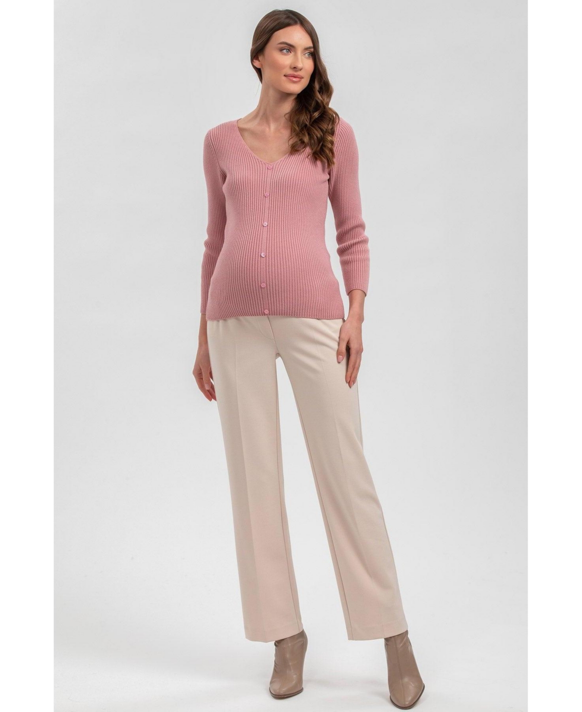 Pietro Brunelli Maternity Maternity Pietro Brunelli Trousers Noah In Oatmeal