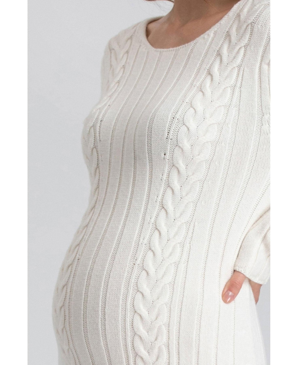 Pietro Brunelli Maternity Dress Perla In White