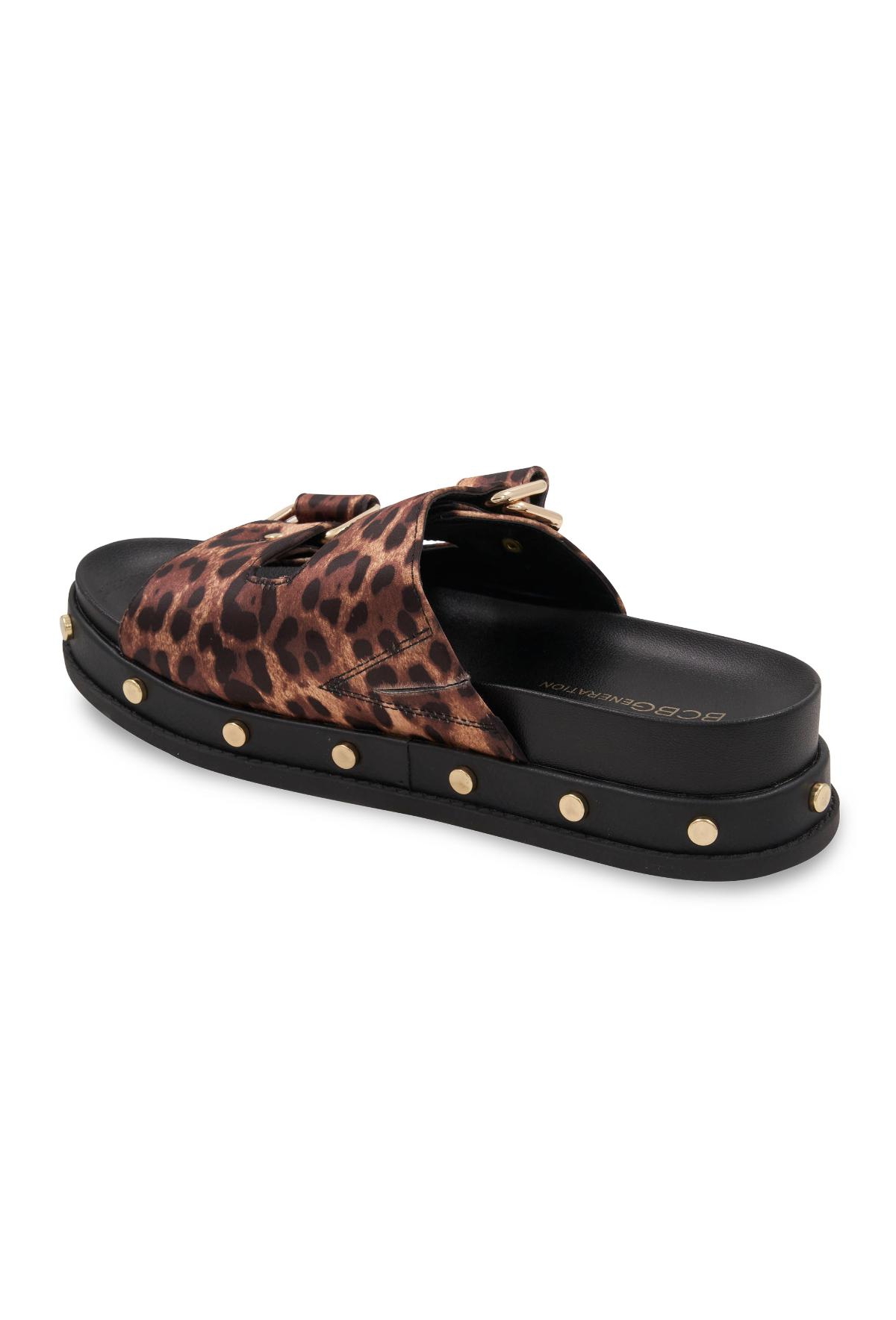 Shop Bcbgeneration Women's Bamba Footbed Slip-on Sandals In Cheetah