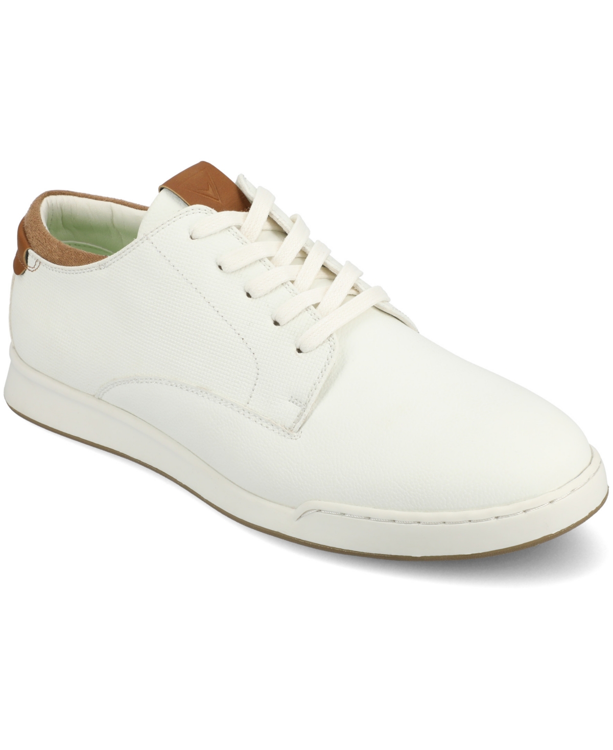 Vance Co. Men's Aydon Tru Comfort Foam Lace-up Casual Sneakers In White