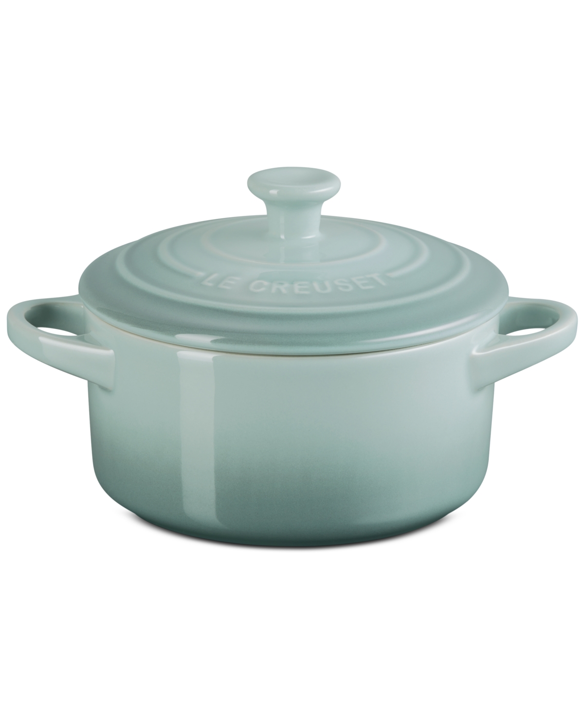 Le Creuset Stoneware Mini Round Cocotte, 24 Oz. In Sea Salt