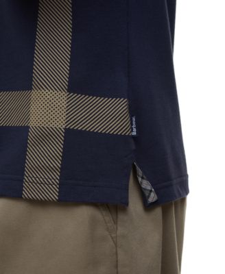 Men's Blaine Oversized Tartan-Print Polo