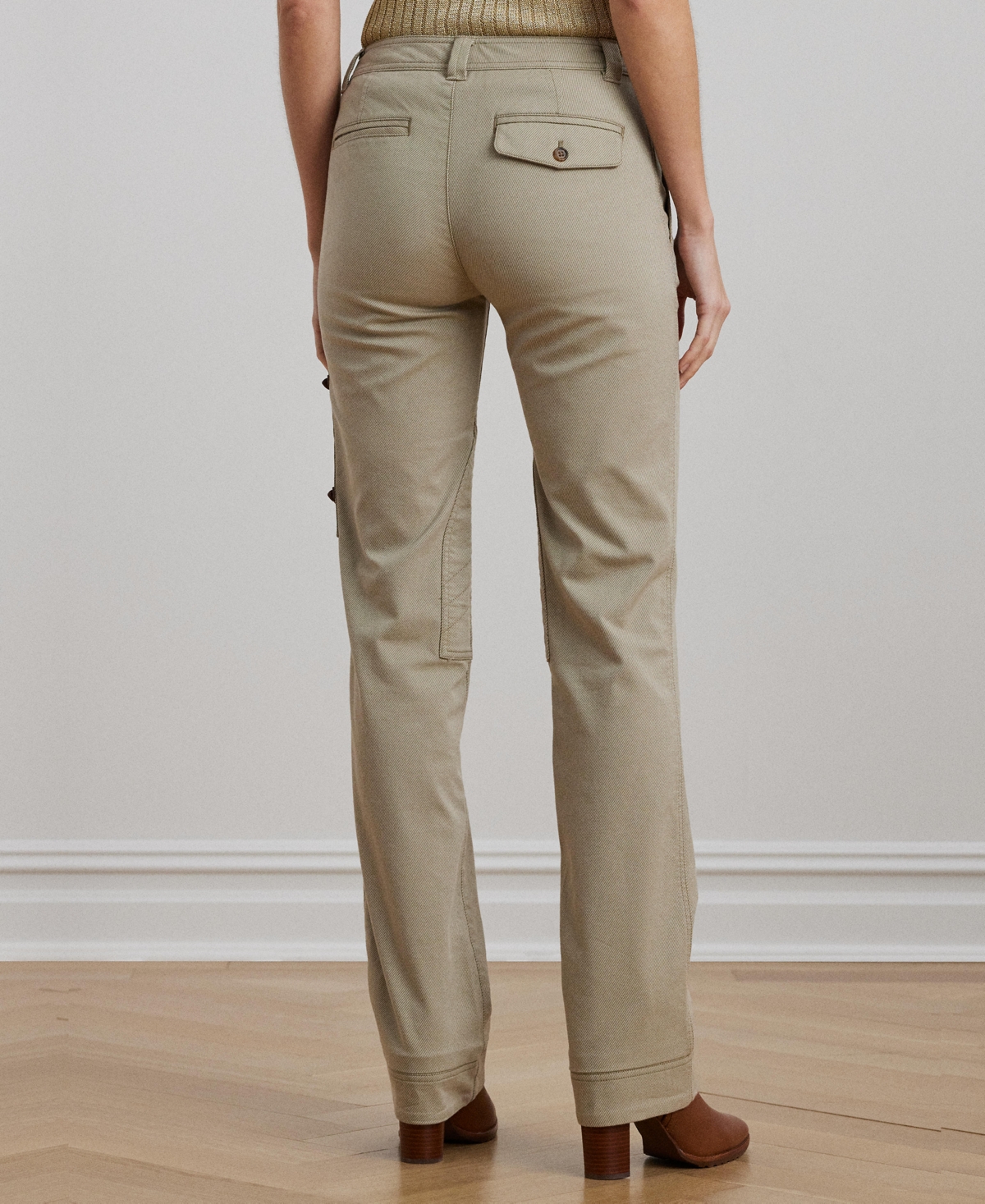 RALPH LAUREN WOMEN'S COTTON-BLEND TWILL JODHPUR PANTS 