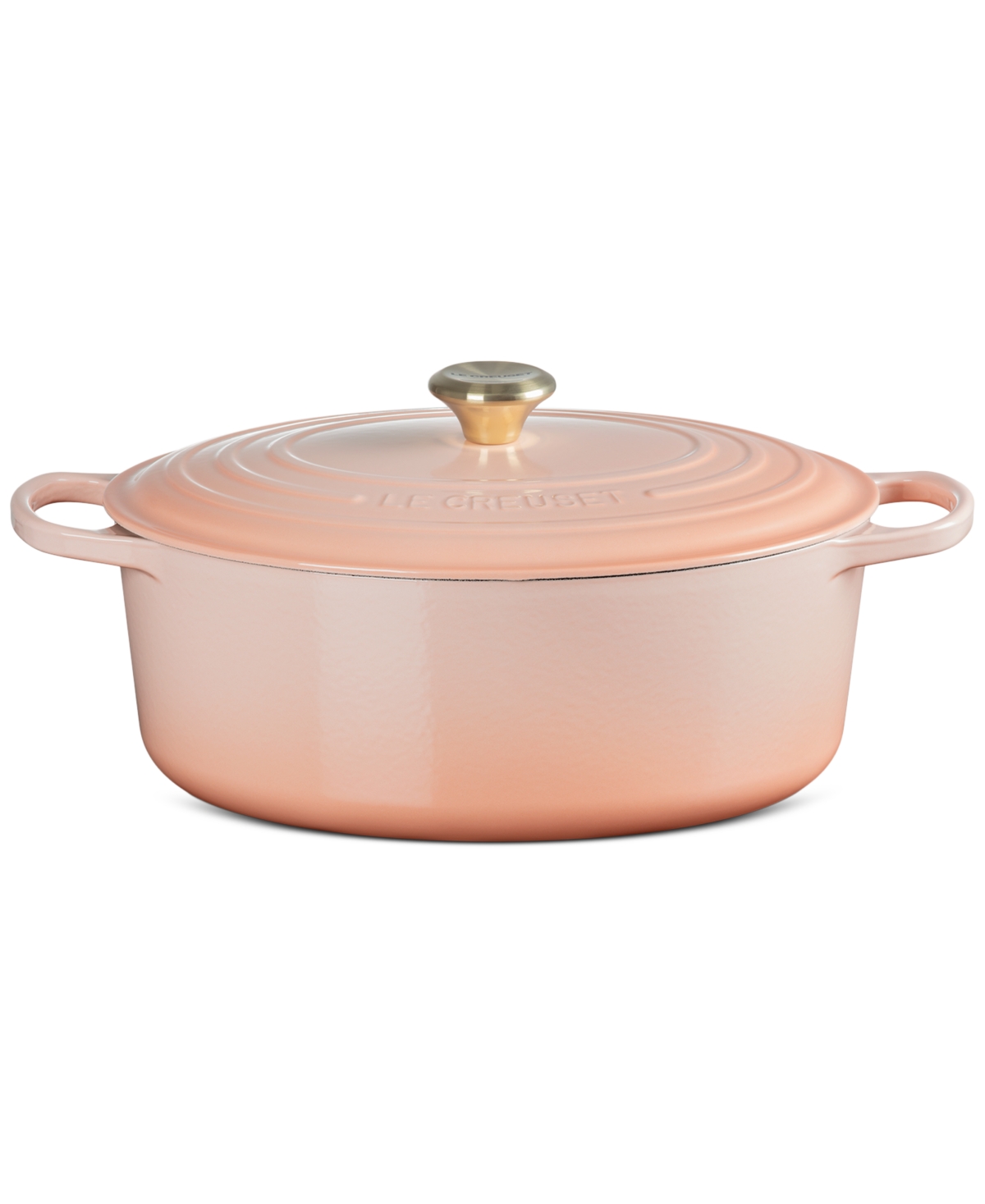 Le Creuset Signature Enameled Cast Iron 8-qt, Oval Dutch Oven In Peche